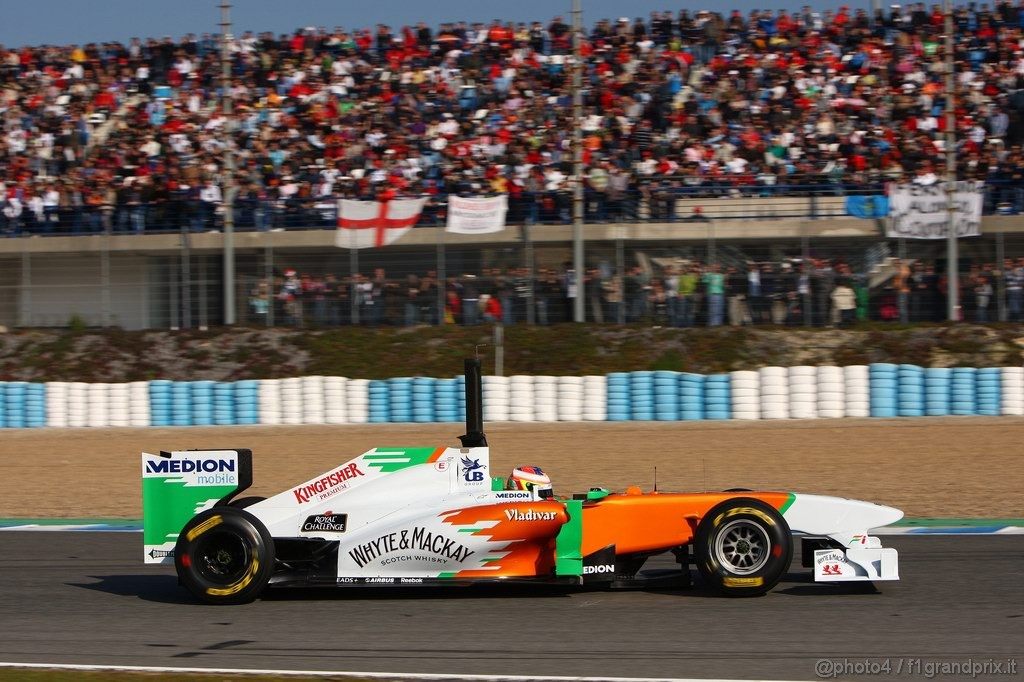 Jerez Test Febbraio 2011, 12.02.2011- Paul di Resta (GBR) Force India VJM04 
