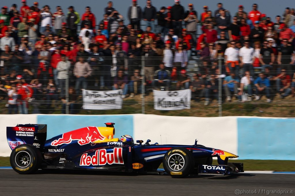 Jerez Test Febbraio 2011, 12.02.2011- Sebastian Vettel (GER), Red Bull Racing, RB7 