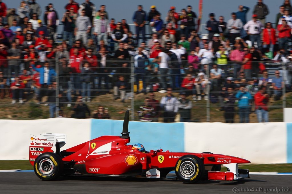Jerez Test Febbraio 2011, 12.02.2011- Fernando Alonso (ESP), Ferrari, F-150 Italia 
