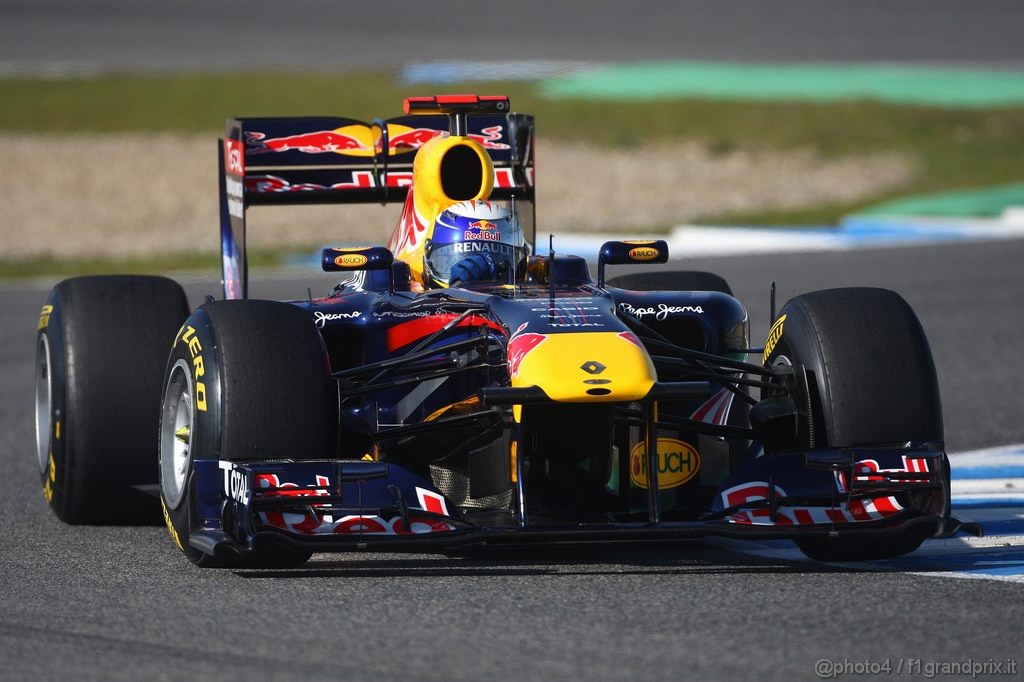 Jerez Test Febbraio 2011, 12.02.2011- Sebastian Vettel (GER), Red Bull Racing, RB7 