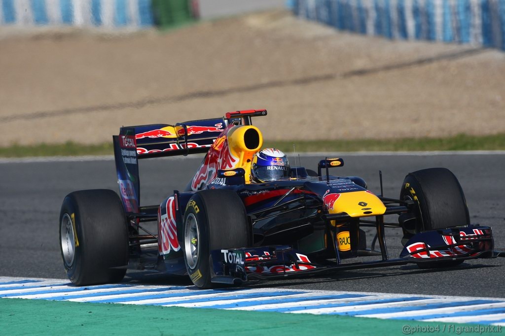 Jerez Test Febbraio 2011, 12.02.2011- Sebastian Vettel (GER), Red Bull Racing, RB7 