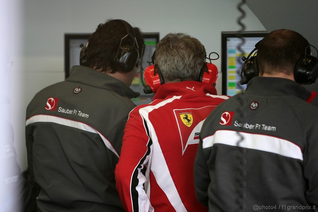 Jerez Test Febbraio 2011, 12.02.2011- Sauber F1 Team e Ferrari  