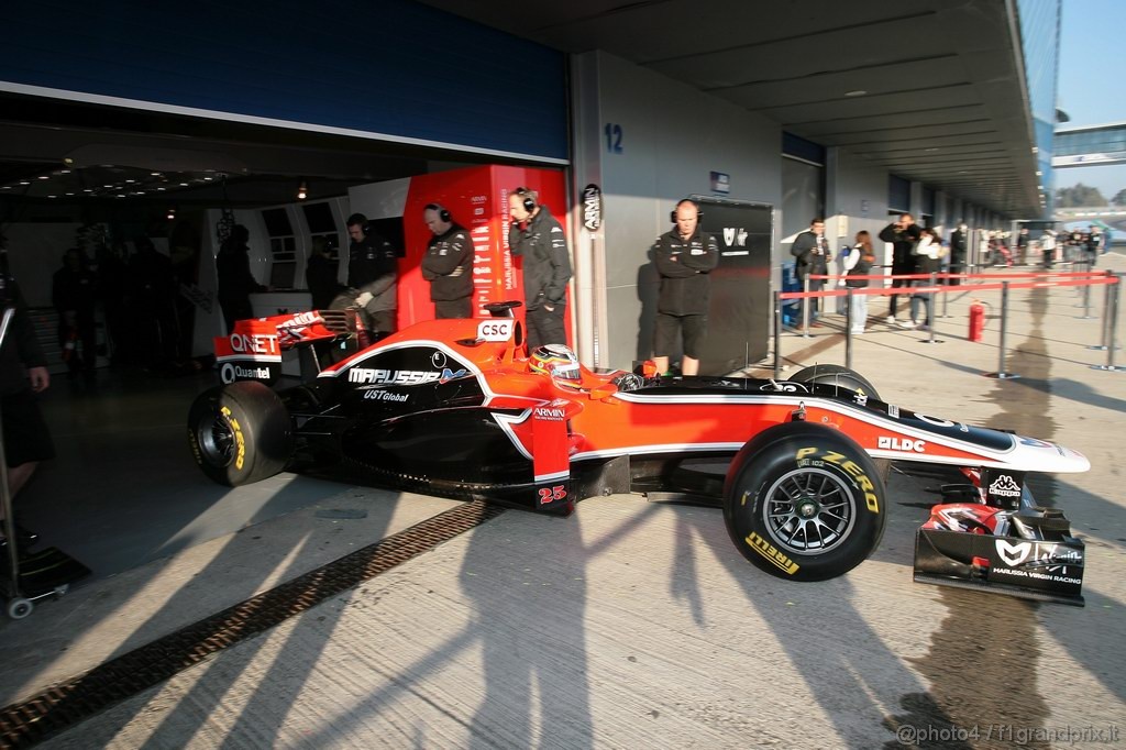 Jerez Test Febbraio 2011, 12.02.2011- Jerome D'Ambrosio (BEL), Marussia Virgin Racing VR-02 