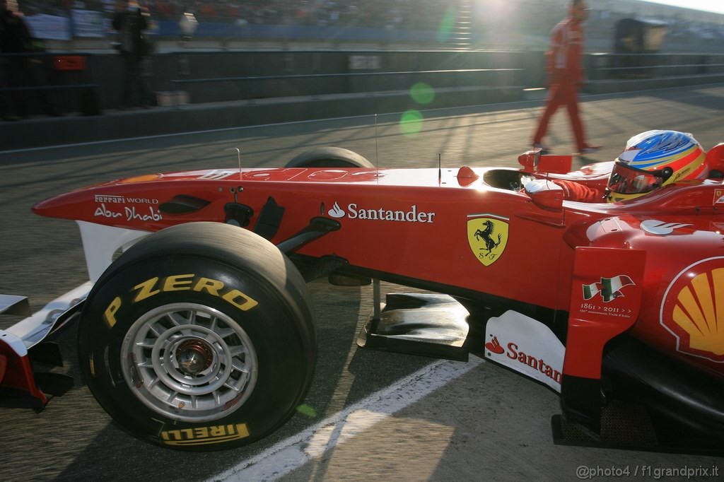Jerez Test Febbraio 2011, 12.02.2011- Fernando Alonso (ESP), Ferrari, F-150 Italia 