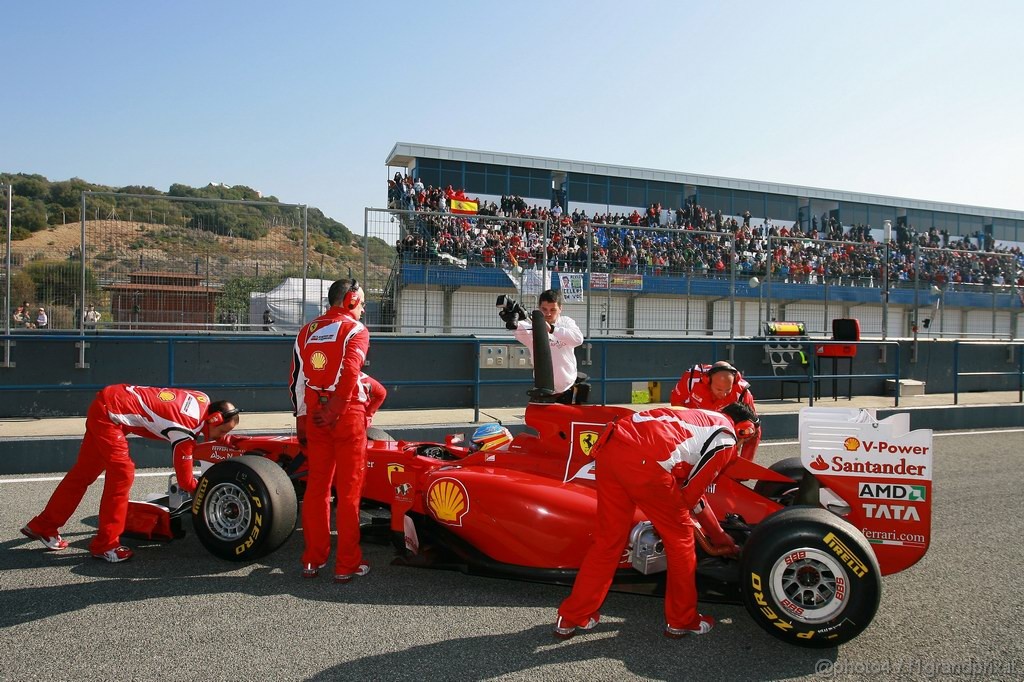 Jerez Test Febbraio 2011, 12.02.2011- Fernando Alonso (ESP), Ferrari, F-150 Italia 