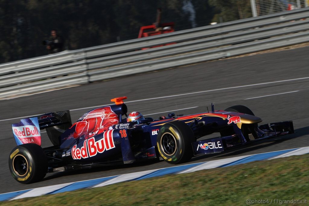 Jerez Test Febbraio 2011, 12.02.2011- Sébastien Buemi (SUI), Scuderia Toro Rosso, STR6 