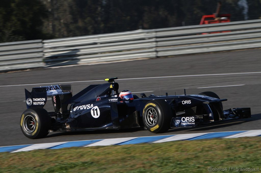 Jerez Test Febbraio 2011, 12.02.2011- Rubens Barrichello (BRA), Williams FW33 