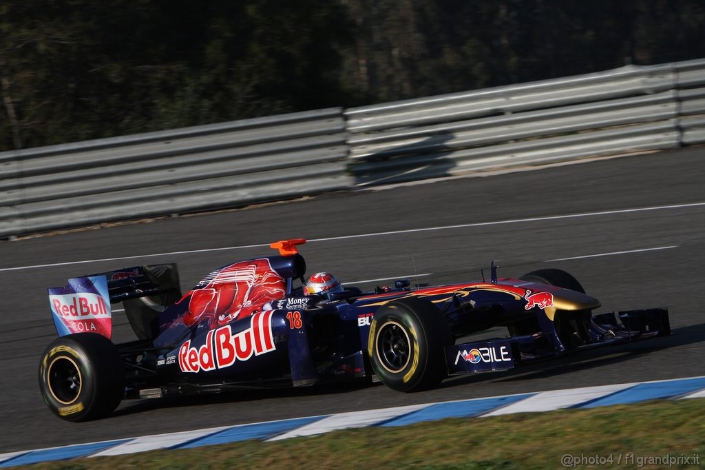 Jerez Test Febbraio 2011, 12.02.2011- Sébastien Buemi (SUI), Scuderia Toro Rosso, STR6 