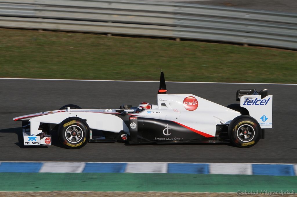 Jerez Test Febbraio 2011, 12.02.2011- Kamui Kobayashi (JAP), Sauber F1 Team C30 