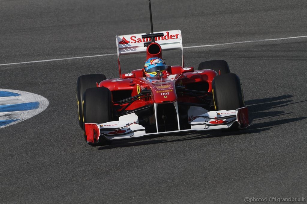 Jerez Test Febbraio 2011, 12.02.2011- Fernando Alonso (ESP), Ferrari, F-150 Italia 