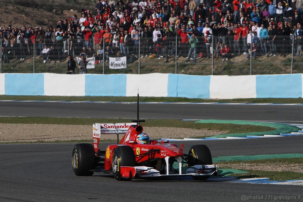 Jerez Test Febbraio 2011, 12.02.2011-Fernando Alonso (ESP), Ferrari, F-150 Italia 