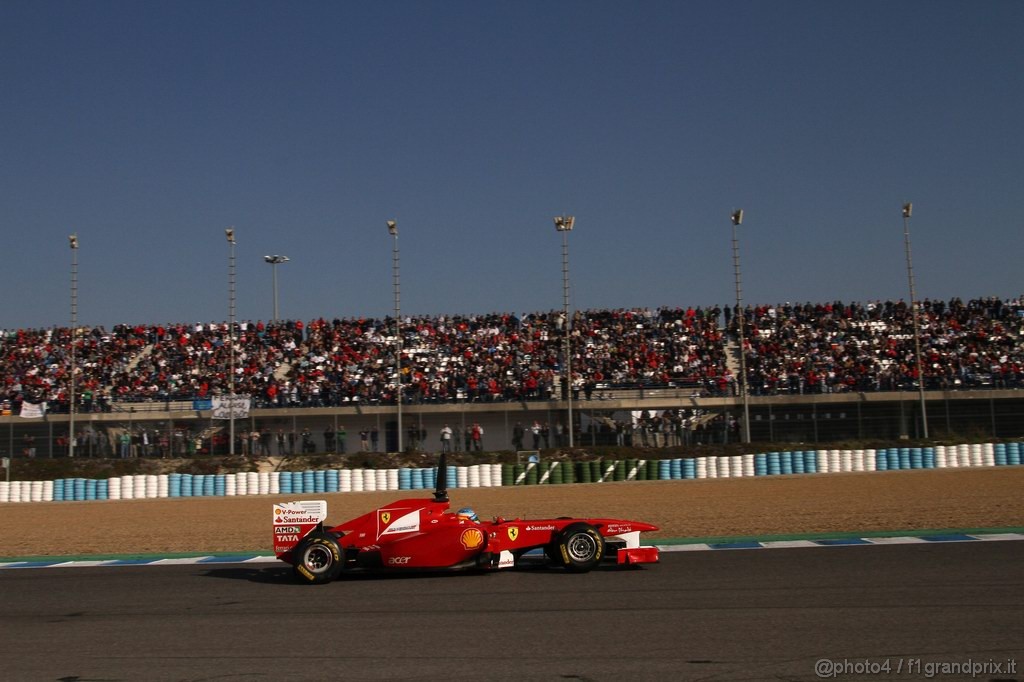 Jerez Test Febbraio 2011, 12.02.2011- Fernando Alonso (ESP), Ferrari, F-150 Italia 