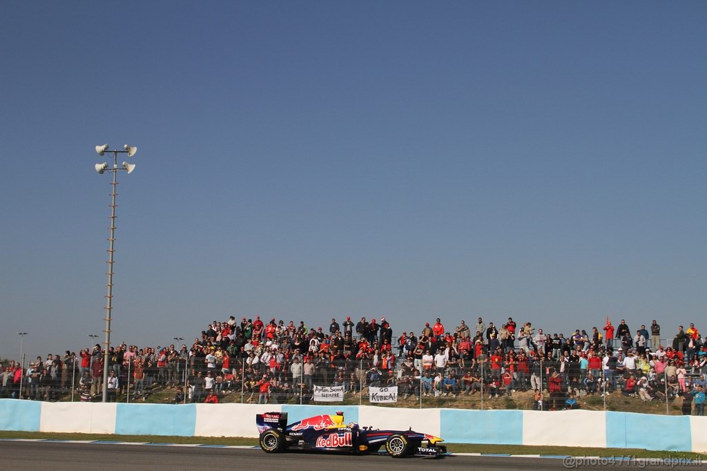 Jerez Test Febbraio 2011, 12.02.2011- Sebastian Vettel (GER), Red Bull Racing, RB7 