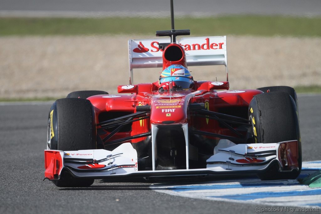 Jerez Test Febbraio 2011, 12.02.2011- Fernando Alonso (ESP), Ferrari, F-150 Italia 