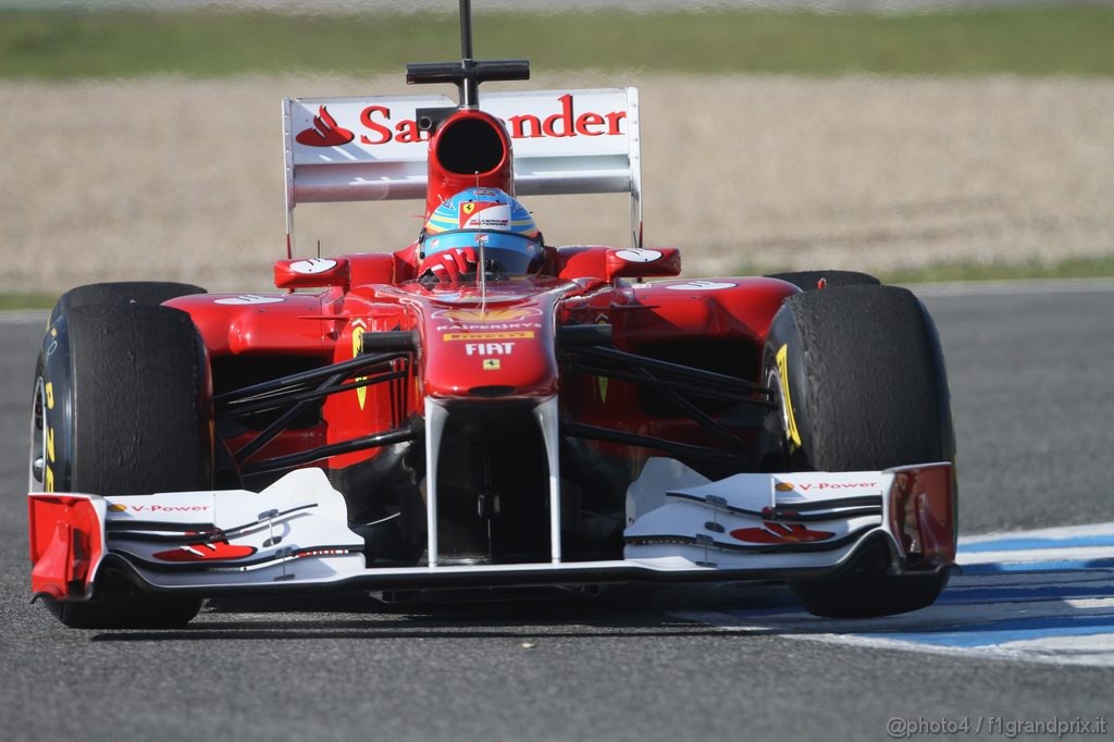 Jerez Test Febbraio 2011, 12.02.2011- Fernando Alonso (ESP), Ferrari, F-150 Italia 