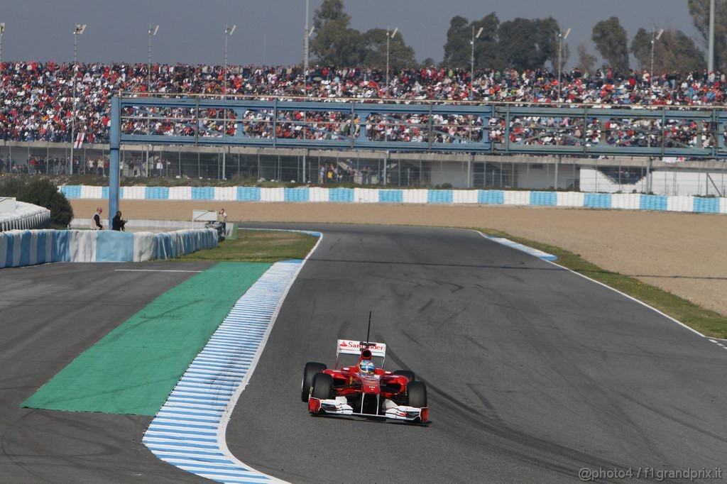 Jerez Test Febbraio 2011, 12.02.2011- Fernando Alonso (ESP), Ferrari, F-150 Italia 