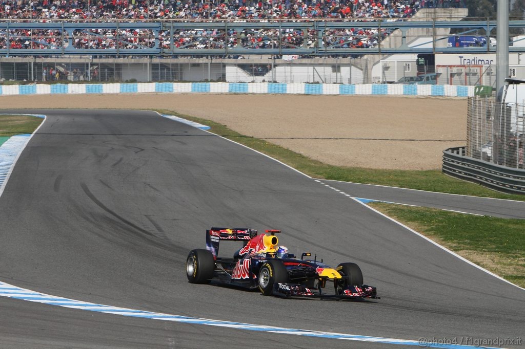 Jerez Test Febbraio 2011, 12.02.2011- Sebastian Vettel (GER), Red Bull Racing, RB7 