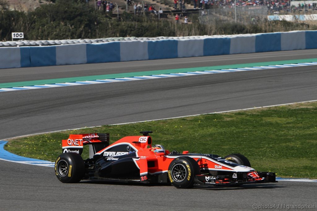 Jerez Test Febbraio 2011, 12.02.2011- Jerome D'Ambrosio (BEL), Marussia Virgin Racing VR-02 