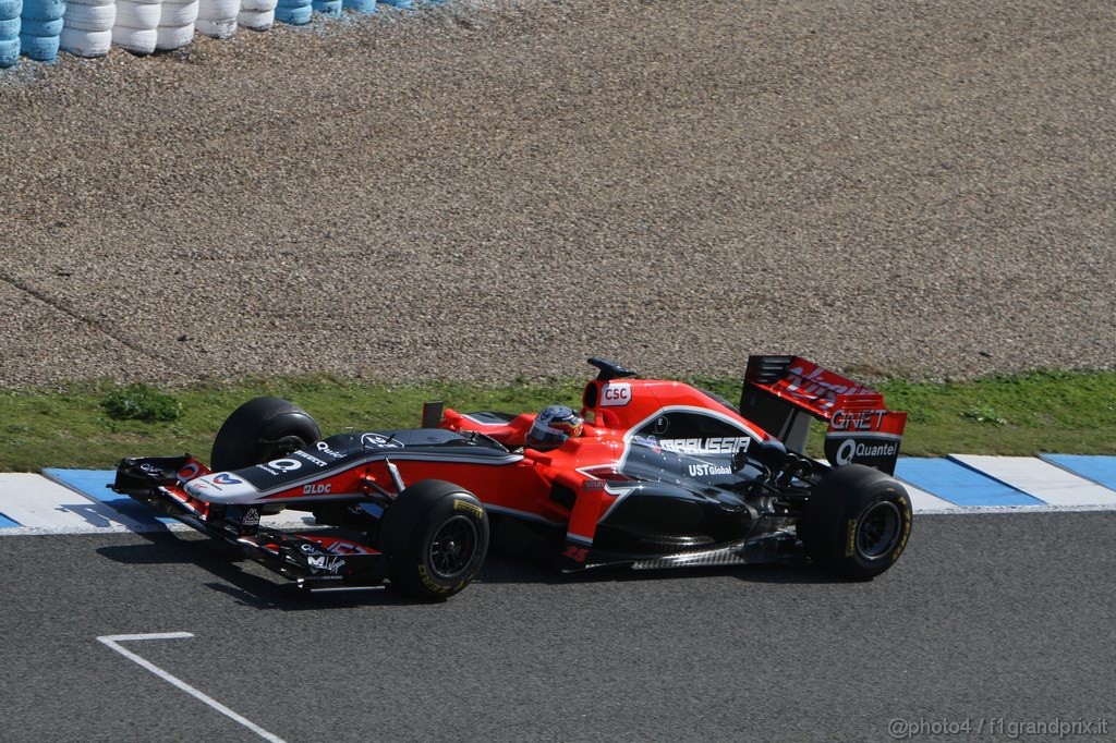 Jerez Test Febbraio 2011, 12.02.2011- Jerome D'Ambrosio (BEL), Marussia Virgin Racing VR-02 