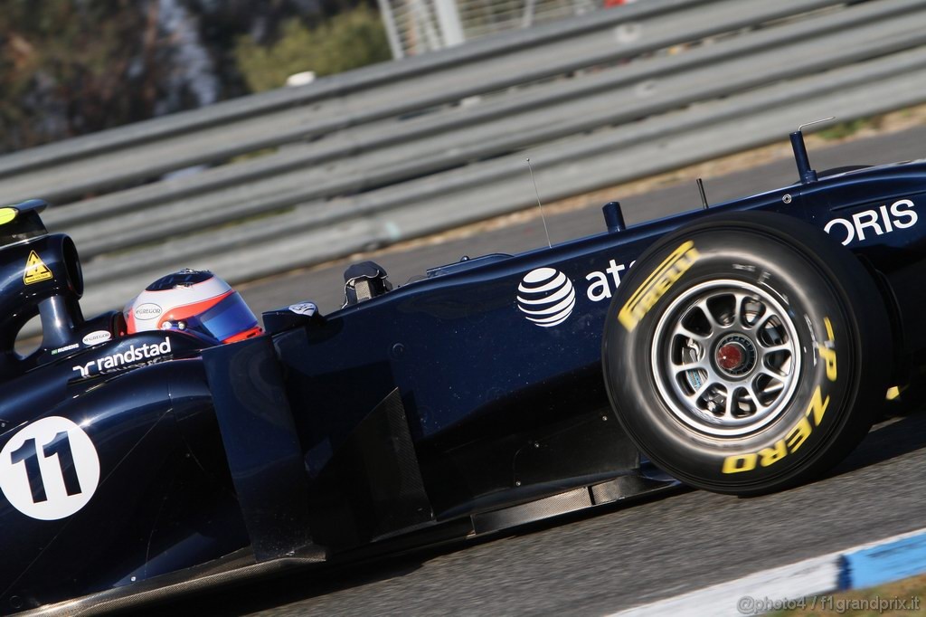 Jerez Test Febbraio 2011, 12.02.2011- Rubens Barrichello (BRA), Williams FW33 