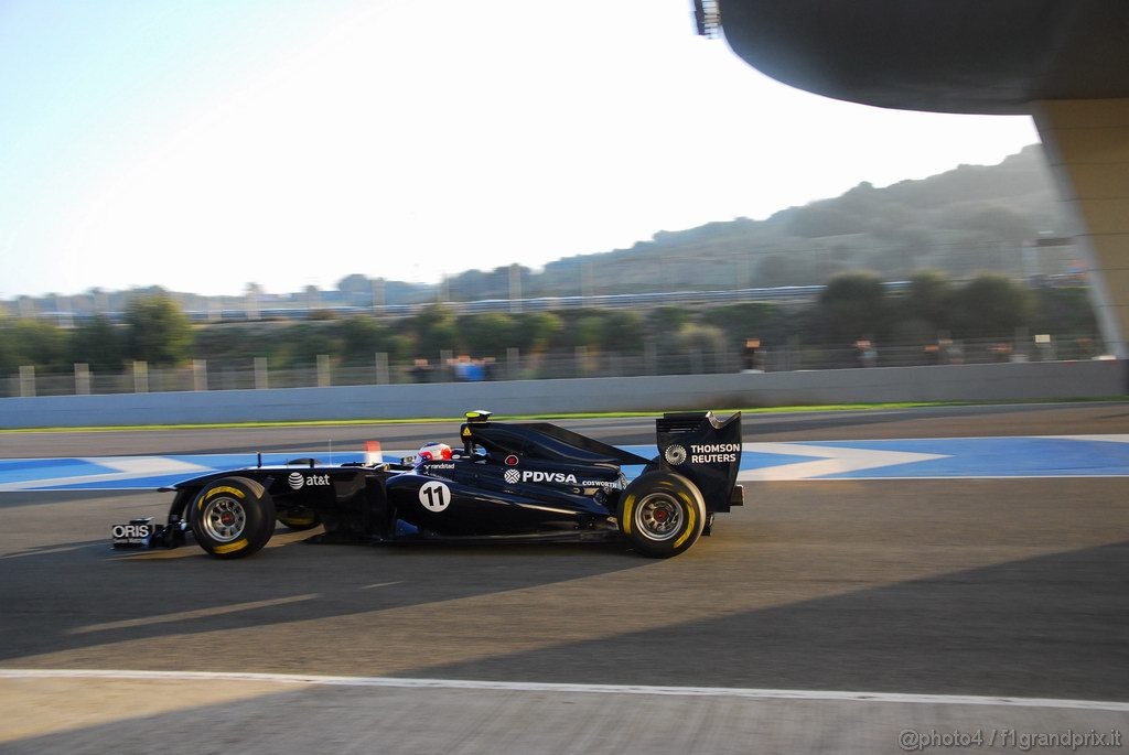 Jerez Test Febbraio 2011, 12.02.2011- Rubens Barrichello (BRA), Williams FW33 