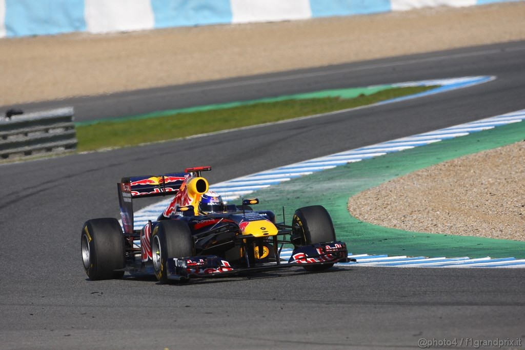 Jerez Test Febbraio 2011, 12.02.2011- Sebastian Vettel (GER), Red Bull Racing, RB7 