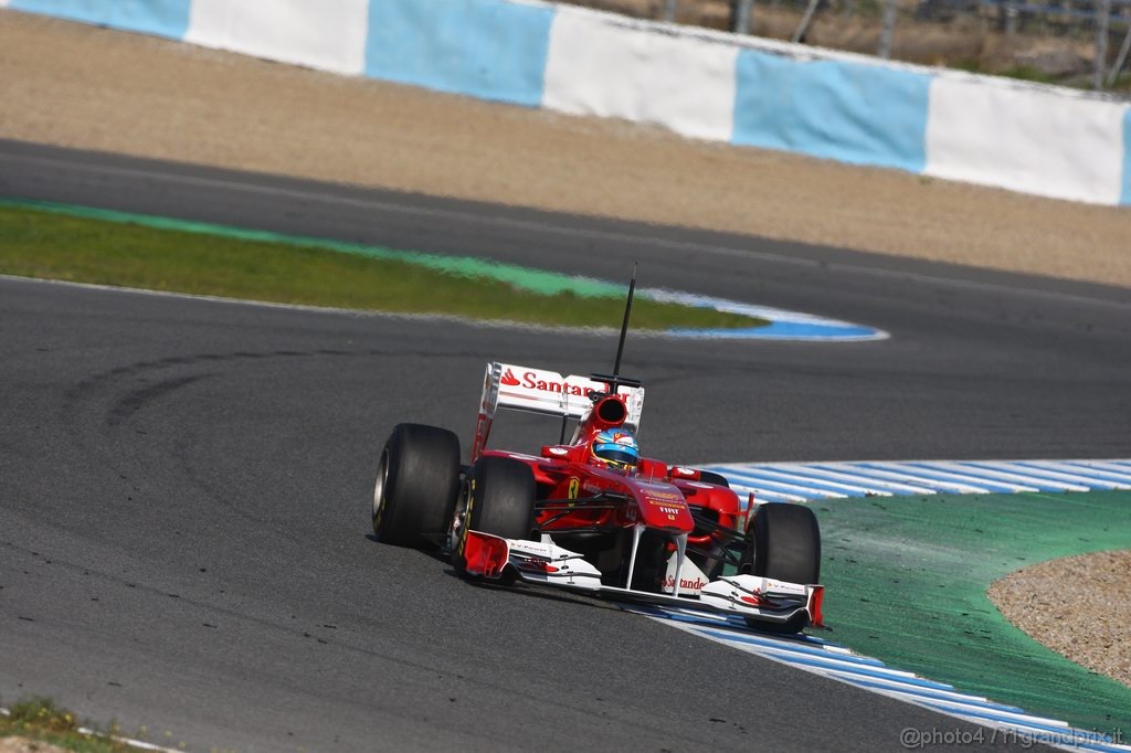 Jerez Test Febbraio 2011, 12.02.2011- Fernando Alonso (ESP), Ferrari, F-150 Italia 