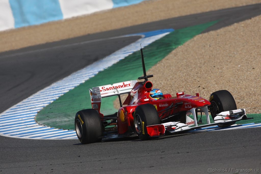 Jerez Test Febbraio 2011, 12.02.2011- Fernando Alonso (ESP), Ferrari, F-150 Italia 