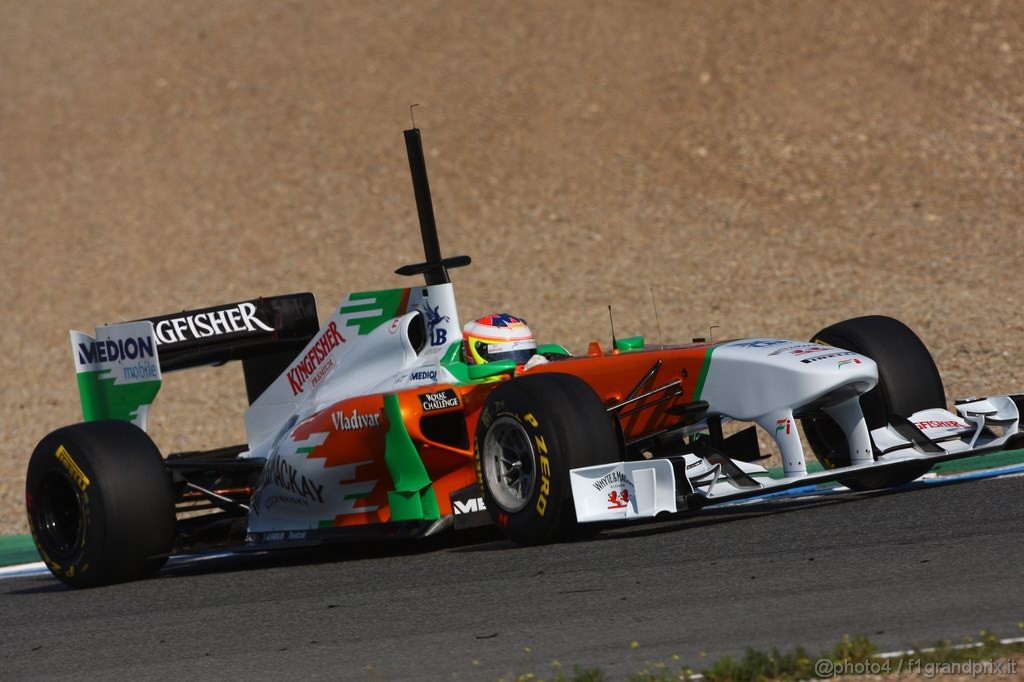 Jerez Test Febbraio 2011, 12.02.2011- Paul di Resta (GBR) Force India VJM04 