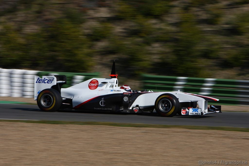 Jerez Test Febbraio 2011, 12.02.2011- Kamui Kobayashi (JAP), Sauber F1 Team C30 