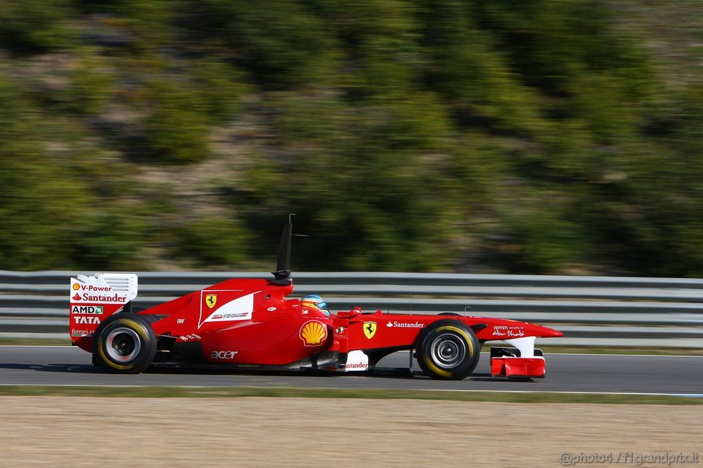 Jerez Test Febbraio 2011, 12.02.2011-Fernando Alonso (ESP), Ferrari, F-150 Italia 