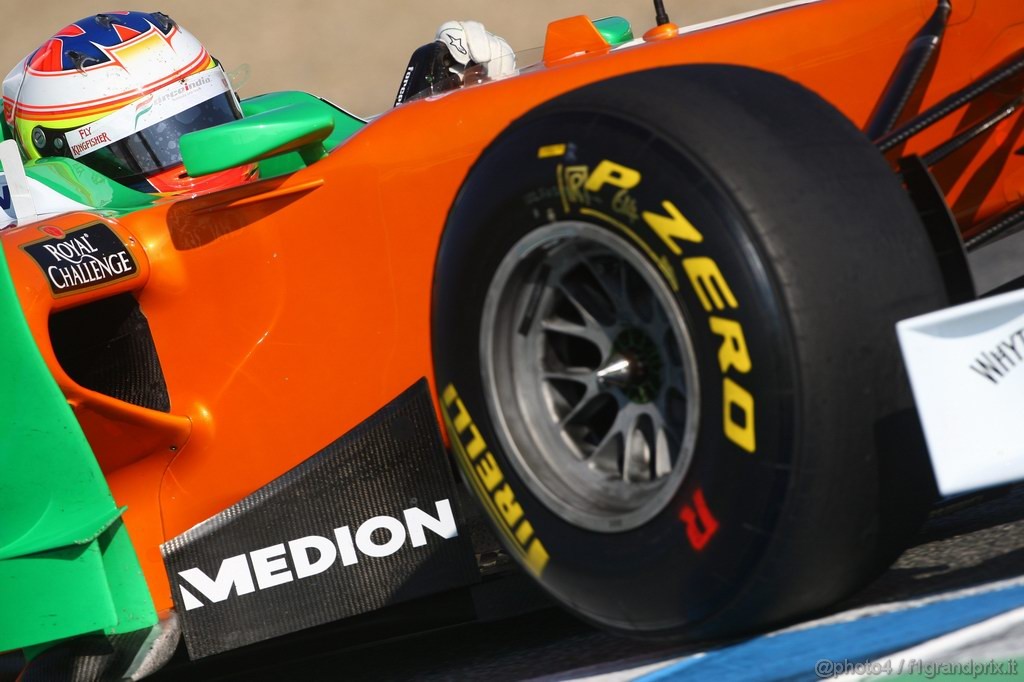 Jerez Test Febbraio 2011, 12.02.2011- Paul di Resta (GBR) Force India VJM04 