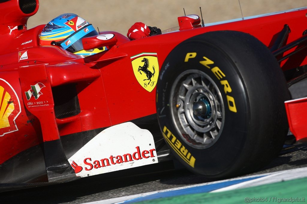 Jerez Test Febbraio 2011, 12.02.2011- Fernando Alonso (ESP), Ferrari, F-150 Italia 