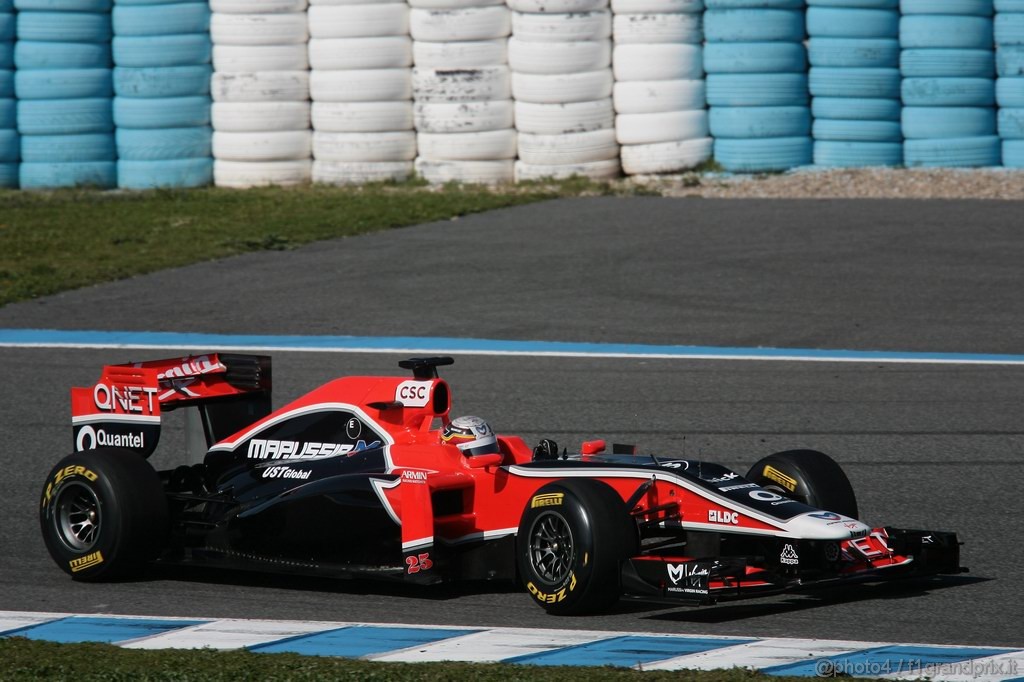 Jerez Test Febbraio 2011, 12.02.2011- Jerome D'Ambrosio (BEL), Marussia Virgin Racing VR-02 