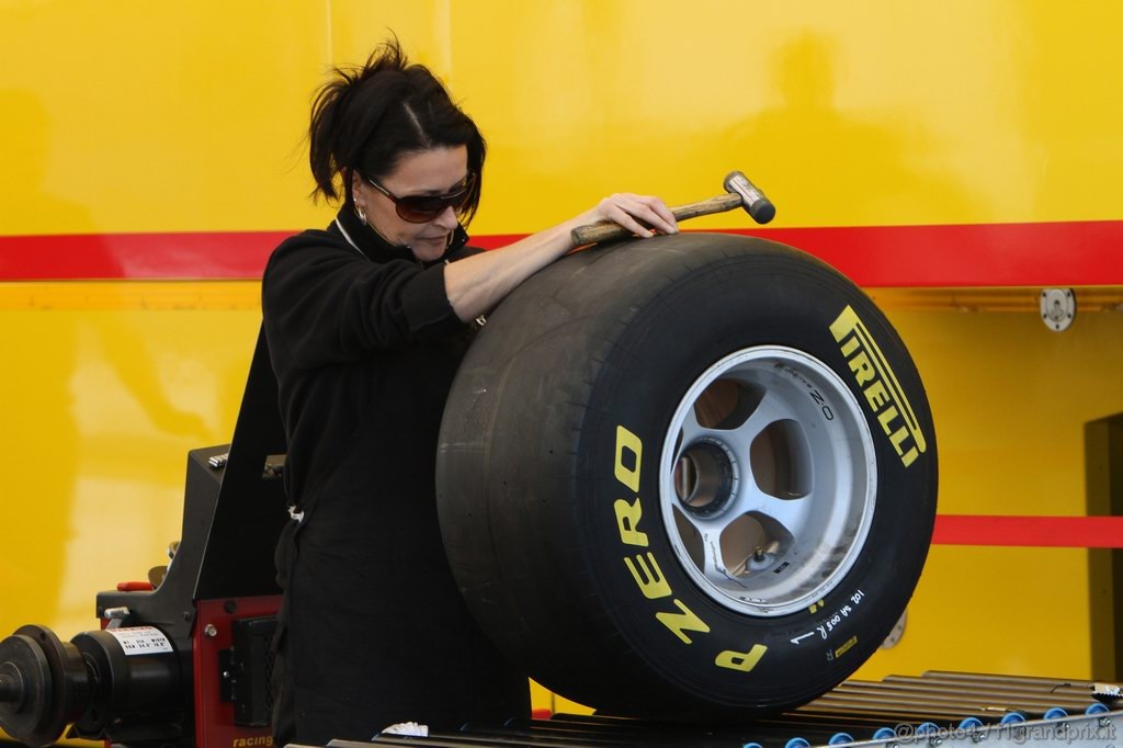 Jerez Test Febbraio 2011, 12.02.2011- Tyres Pirelli 