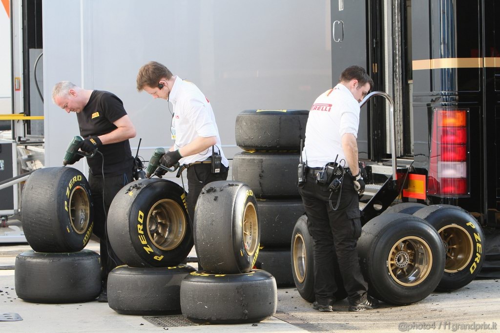 Jerez Test Febbraio 2011, 12.02.2011- Tyres Pirelli 