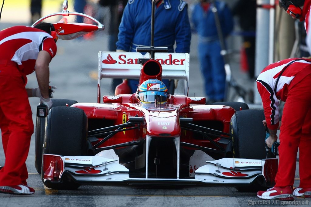Jerez Test Febbraio 2011, 12.02.2011- Fernando Alonso (ESP), Ferrari, F-150 Italia 