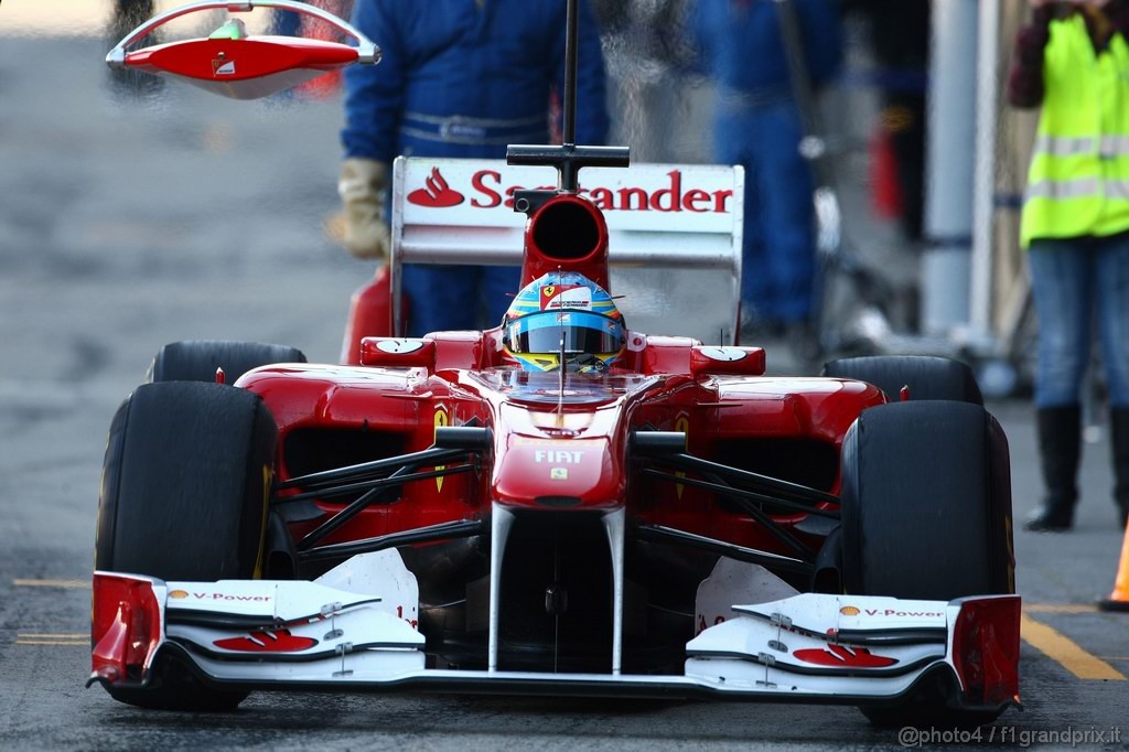 Jerez Test Febbraio 2011, 12.02.2011- Fernando Alonso (ESP), Ferrari, F-150 Italia 