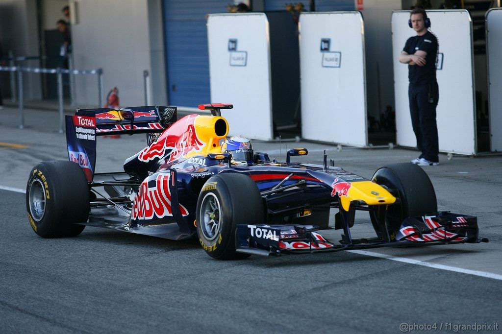 Jerez Test Febbraio 2011, 12.02.2011- Sebastian Vettel (GER), Red Bull Racing, RB7 