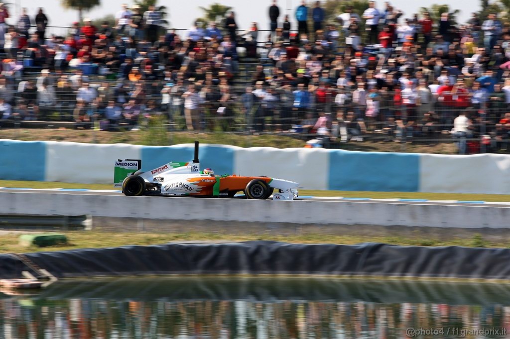 Jerez Test Febbraio 2011, 12.02.2011- Paul di Resta (GBR) Force India VJM04 