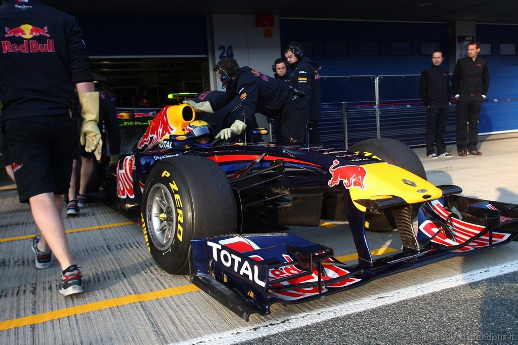 Jerez Test Febbraio 2011, 11/2/2011- Mark Webber (AUS), Red Bull Racing, RB7 