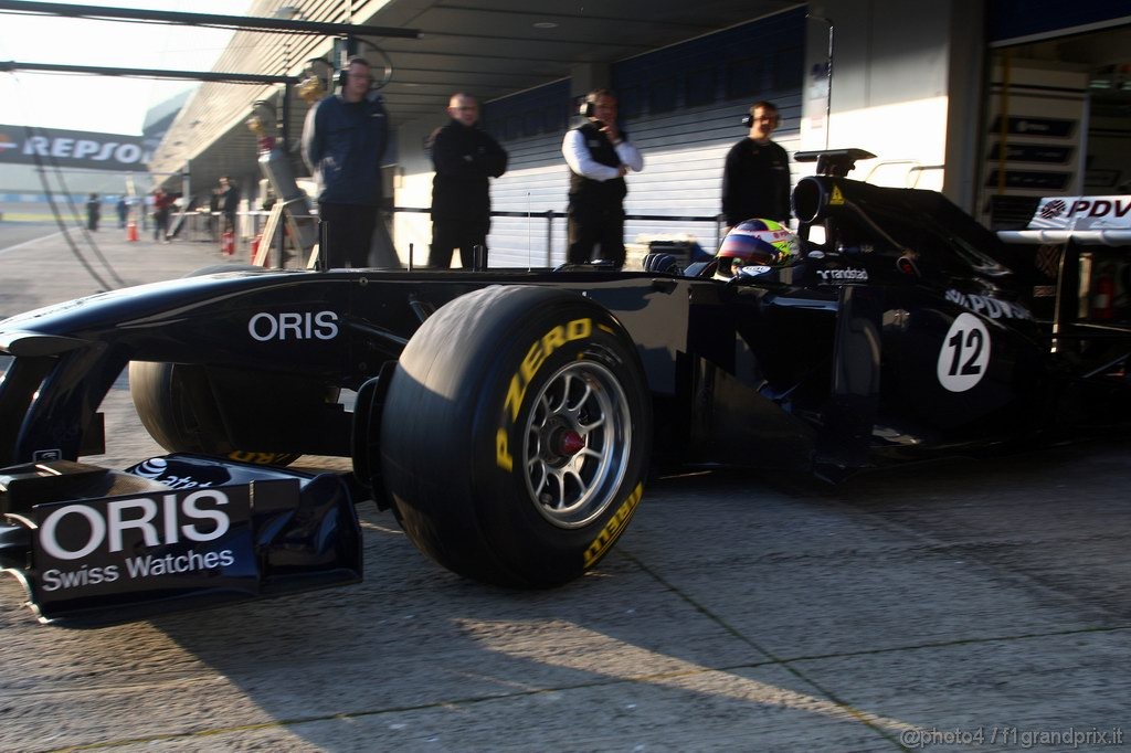 Jerez Test Febbraio 2011, 11/2/2011- Pastor Maldonado (VEN), Williams FW33 