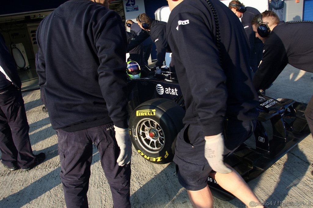 Jerez Test Febbraio 2011, 11/2/2011- Pastor Maldonado (VEN), Williams FW33 
