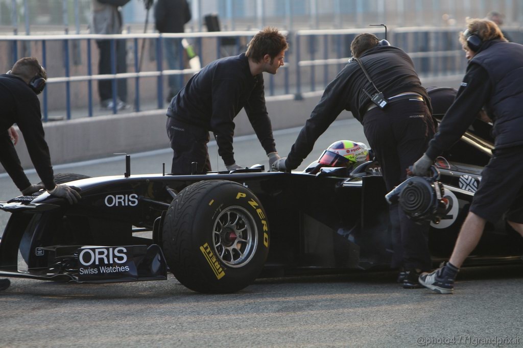 Jerez Test Febbraio 2011, 11/2/2011- Pastor Maldonado (VEN), Williams FW33 