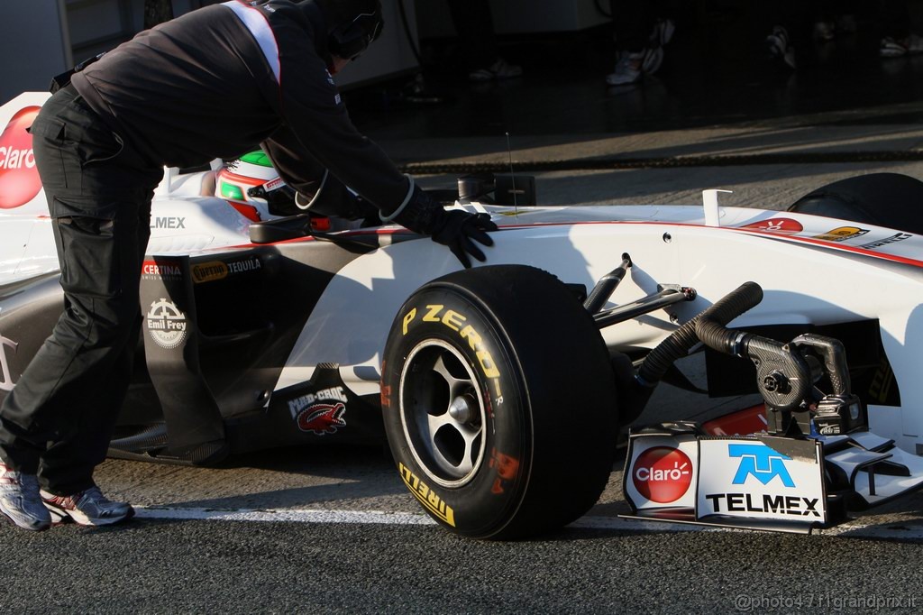 Jerez Test Febbraio 2011, 11/2/2011- Sergio Pérez (MEX), Sauber F1 Team C30 