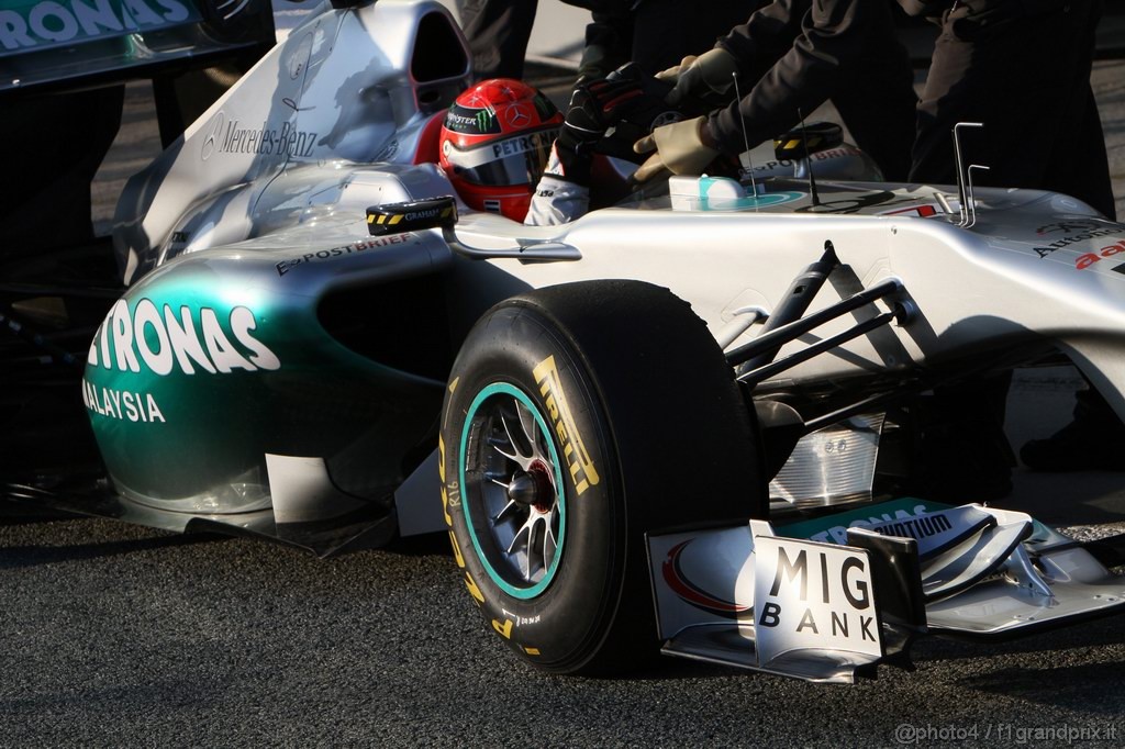 Jerez Test Febbraio 2011, 11/2/2011-Michael Schumacher (GER), Mercedes GP Petronas F1 Team, MGP W02 