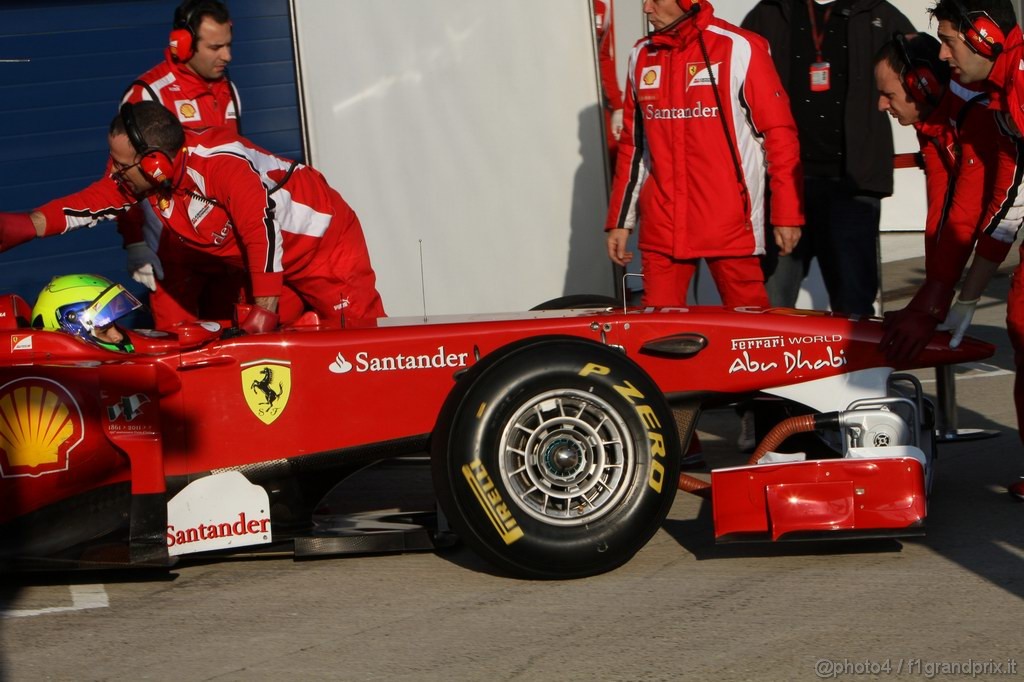 Jerez Test Febbraio 2011, 11/2/2011- Felipe Massa (BRA), Ferrari, F-150 Italia 