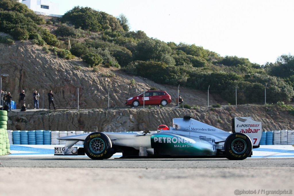 Jerez Test Febbraio 2011, 11/2/2011- Michael Schumacher (GER), Mercedes GP Petronas F1 Team, MGP W02 