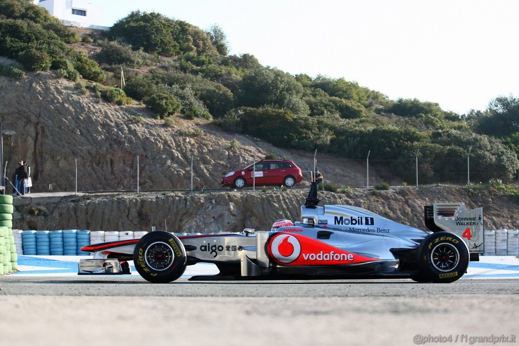 Jerez Test Febbraio 2011, 11/2/2011- Jenson Button (GBR), McLaren  Mercedes, MP4-26 