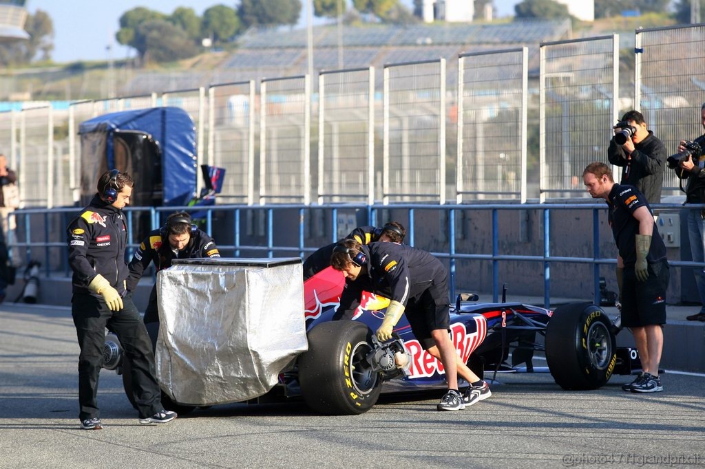Jerez Test Febbraio 2011, 11/2/2011- Mark Webber (AUS), Red Bull Racing, RB7 